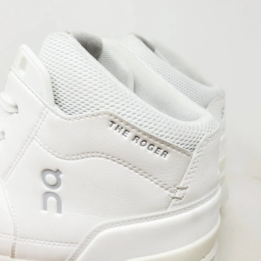 On The Roger Clubhouse Mid Shoes Mens 10.5 White Sneaker Casual Tennis Court